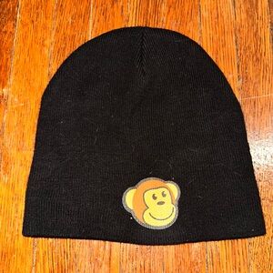 Vintage Monkey Timmy Face Beanie Cap - Thinkgeek Black Hat Gamestop Exclusive